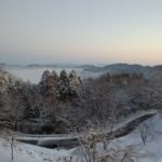 美の山雪景色