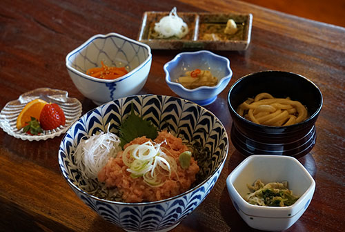 葱とろ丼セット